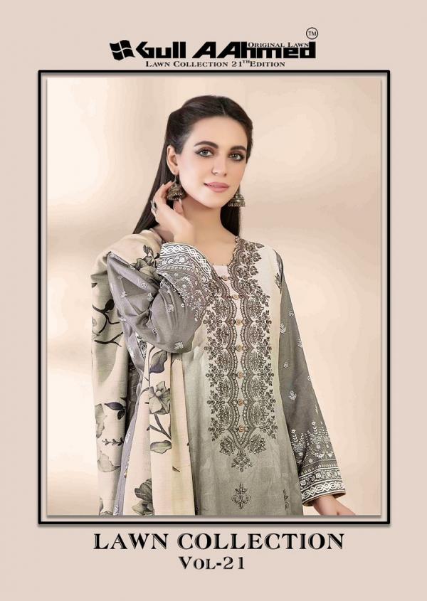 Gull Ahmed Lawn Vol-21 – Dress Material